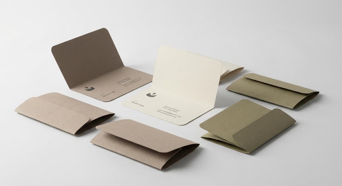 Folded Business Cards